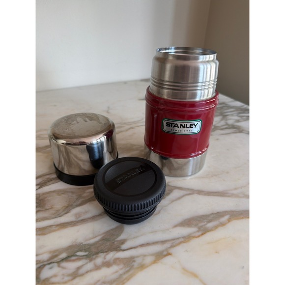 Stanley 17oz Vacuum Insulated Food Jar Red Stainless Steel Thermos EN12546-1 - Picture 4 of 6